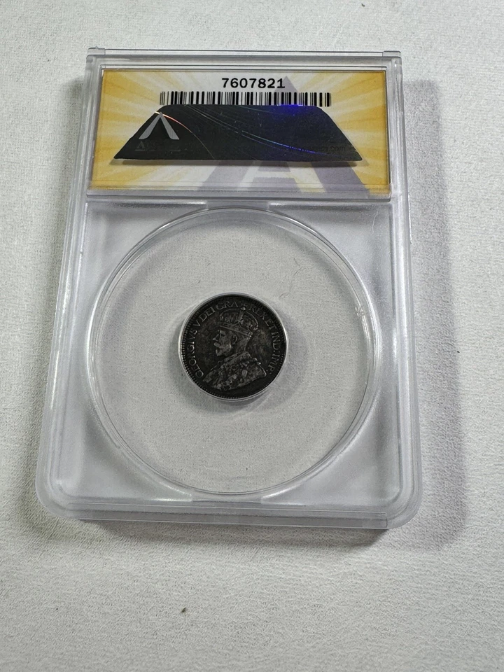 1916 Canada 10 Cents Silver Coin Graded VF 35 by ANACS - Image 4 of 4