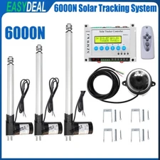 12V 6000N Dual Axis Solar Panel Tracking Tracker Controller Linear Actuator Kits