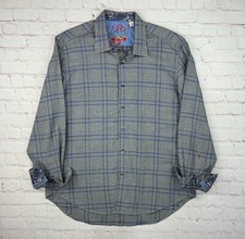 Men s Robert Graham Flip Cuff Long-Sleeve Button Shirt Size XL Mint Condition
