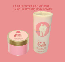 AVON Sweet Honest Shimmering Body Powder and Perfumed Skin Softener Set