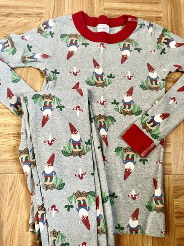 Hanna Andersson Gnome, Christmas Holiday Pajama Set 130/8, Pre-owned (READ) - Picture 2 of 5