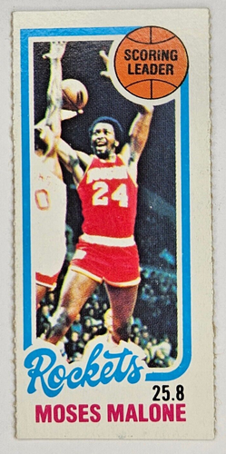 1980-81 Topps Single Separated Panel #102 MOSES MALONE Houston Rockets ...