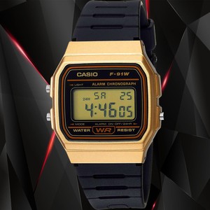 casio classic black gold