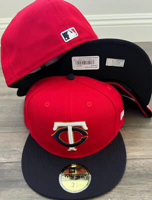 New Era Cap 59FIFTY Minnesota Twins TC Red Navy Alternate 2 Alt2 Hat Fitted 5950