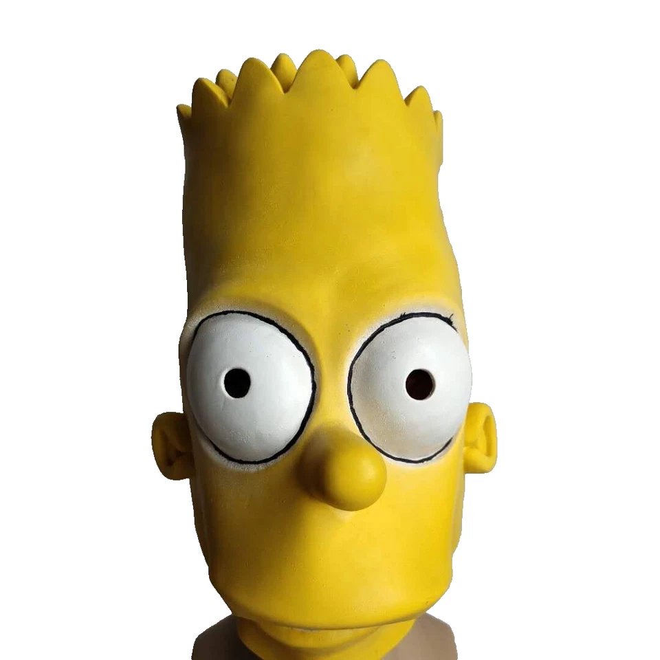 Disfraz de barba de Los Simpson máscara de látex Halloween niños accesorios de vestir Foto 2 de 4
