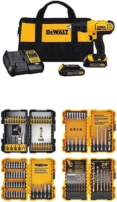 20V MAX* Cordless Drill/Driver Kit with Screwdriver/Drill Bit Set, 100-Piece (DC