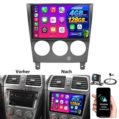 4G+128G Android 15 Autoradio Carplay Navi For Subaru Impreza GD GG 2002-2007 KAM