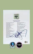 TOMMY LEE SIGNED MOTLEY CRUE KICKSTART MY HEART 8.5X11 MUSIC SHEET BECKETT (A)