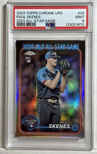 2024 Topps Chrome Update - 2024 All-Star Game Paul Skenes #ASGC-29 (RC) PSA 9