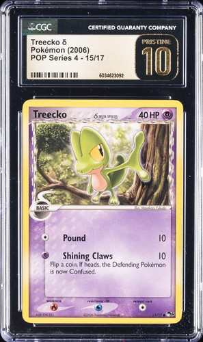 Treecko δ graded CGC 10 for sale on eBay