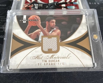 2007-08 Fleer Hot Prospects - Hot Materials Tim Duncan #HM-TD (MEM)