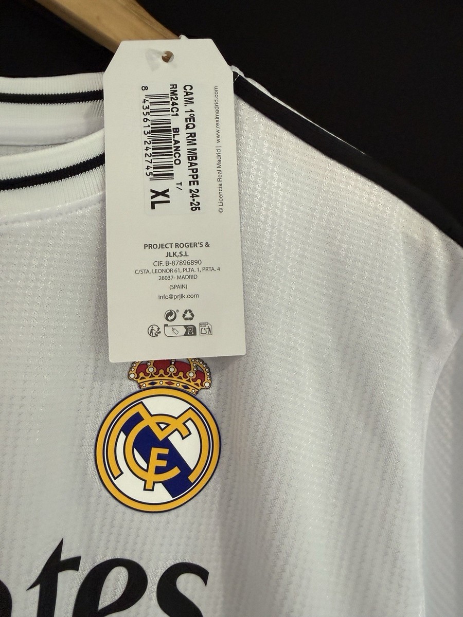 RM Mbappe Real Madrid #9 Jersey Men's Sz XL | eBay