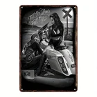 Vintage Motorcycle Tin Metal Signs Home Décor 8x12 Retro Biker Wall Art Aluminum