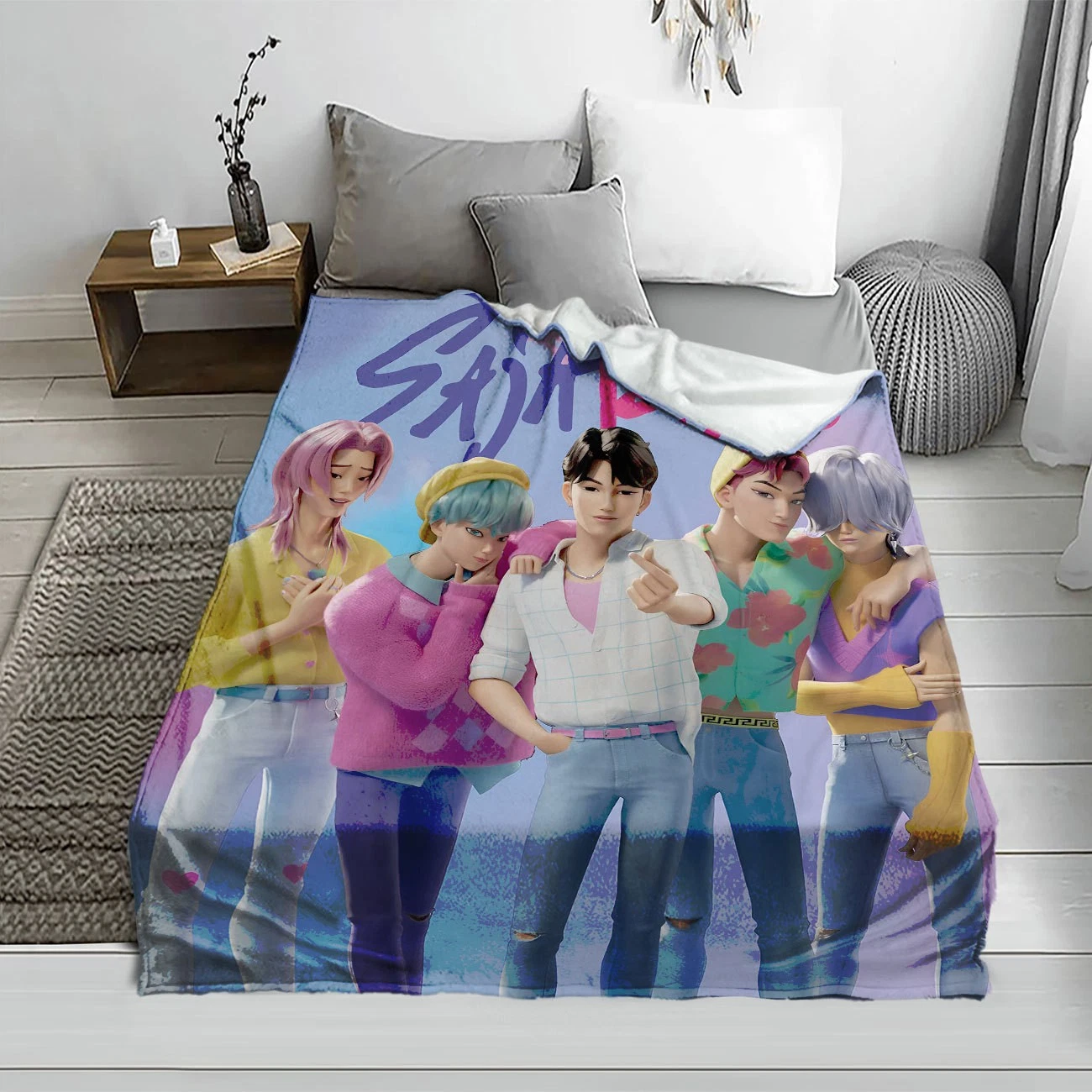 Saja Boys Cozy Fleece Blanket