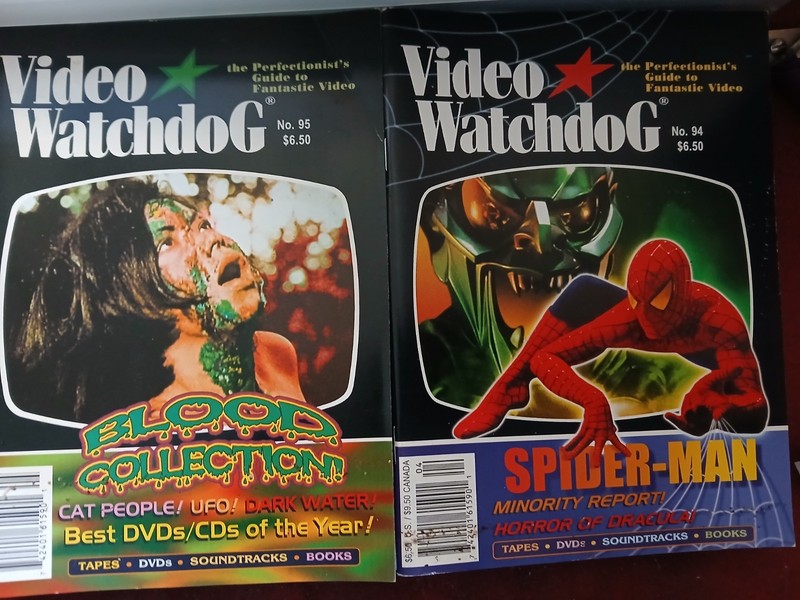 LOT OF 2 VIDEO WATCHDOG MAGAZINES - BLOOD ISLAND
