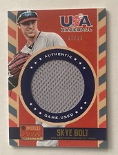 2013 Panini America's Pastime USA Baseball Jerseys /25 Skye Bolt #US-SB
