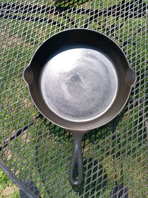 Antique Single Notch Lodge No. 8 Cast Iron Skillet Restored | eBay