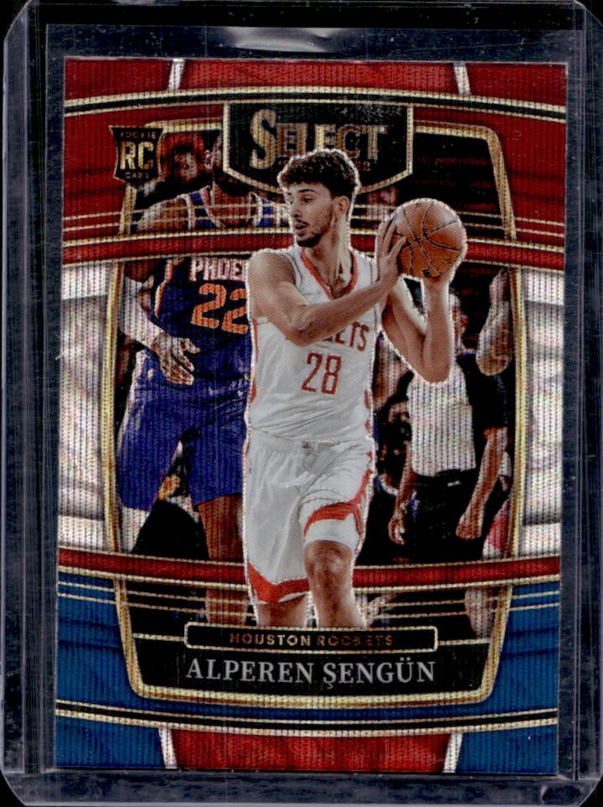 2021-22 Panini Select Alperen Sengun RC Tri Color Prizm Concourse #19 Rockets