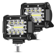 LED Light Pods, 4 Inch 120W LED Light Bar 2PCS 2PCS White