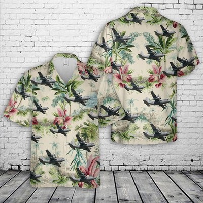 US Air Force Lockheed C 130H Hercules 88 4401 Hawaiian Shirt