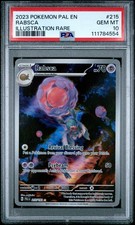 2023 POKEMON PAL EN-PALDEA EVOLVED ILLUSTRATION RARE #215 RABSCA PSA 10