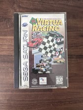 Sega Saturn Virtua Racing Video Game Case / Disc / Manual 1996 Tested