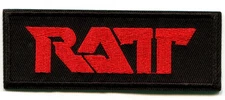 RATT - 1982 GLAM METAL BAND - ROUND & ROUND - 4" Embroidered Iron On Patch