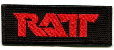 UB RATT - 1982 GLAM METAL BAND - ROUND & ROUND - 4" Embroidered Iron On Patch