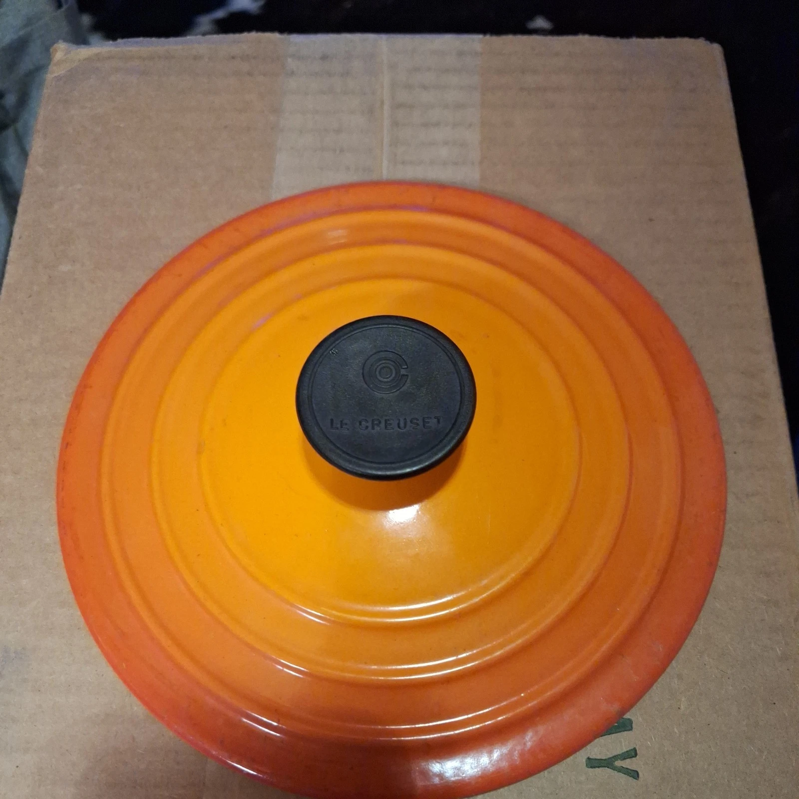 VINTAGE LeCreuset CAST IRON #B LID ONLY!