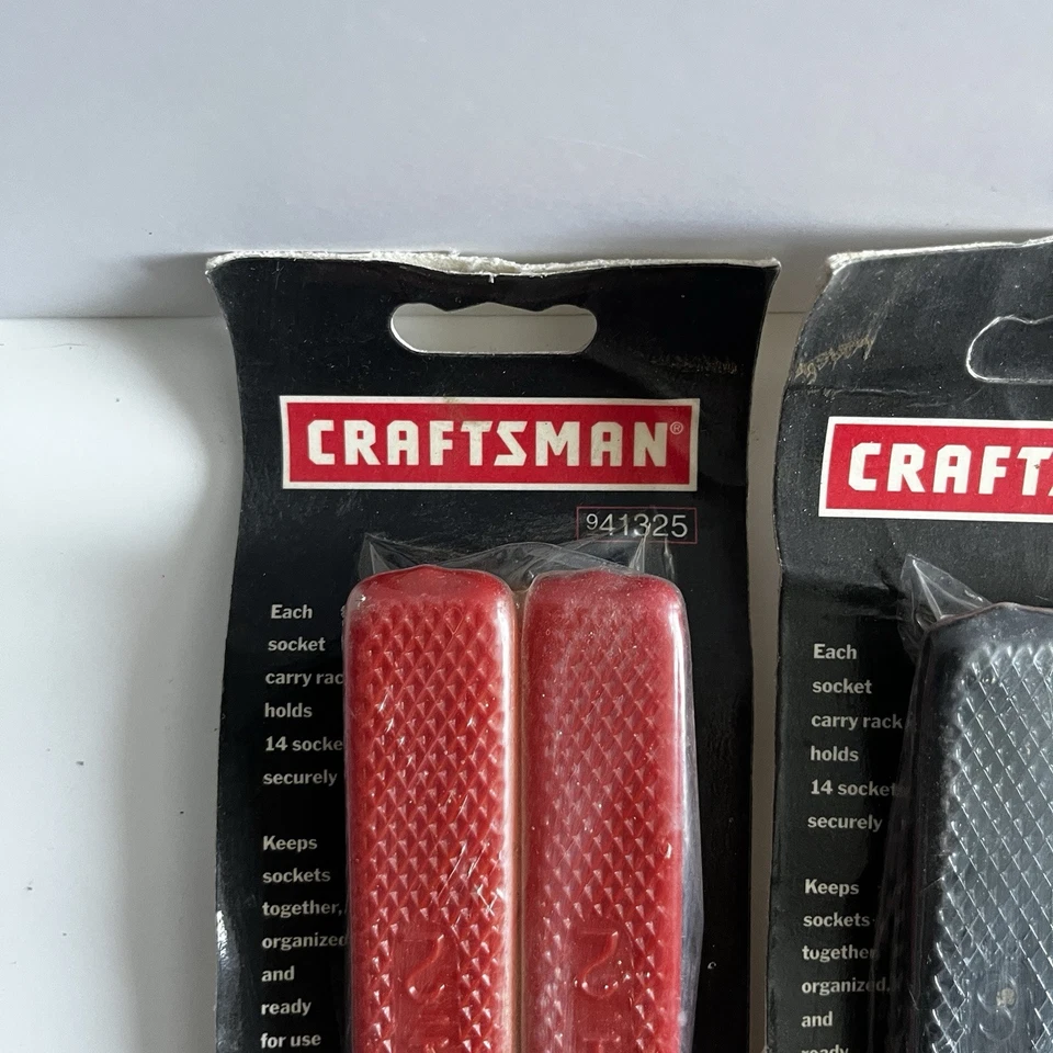 Lote de 6 rieles de colección Craftsman EE. UU. 1/4" 3/8” 1/2" paquetes nuevos Foto 4 de 4