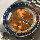 SEIKO 6139-6002 Automatic Chronograph Watch Vintage POGUE Yellow Dial