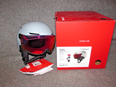  2026 NEW! Atomic REVENT Visor JR kid's Ski Snowboard HELMET & GOGGLES Small