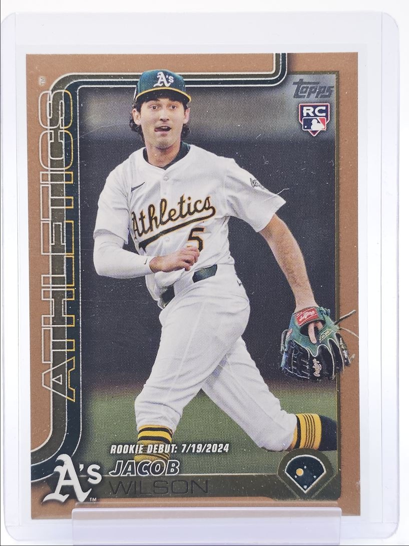 JACOB WILSON 2025 TOPPS UPDATE SERIES ROOKIE DEBUT GOLD RC /2025 Q1454