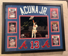 Ronald Acuña Jr. Atlanta Braves 2024 Topps Series 1 Baseball Cards & 8x10 Auto
