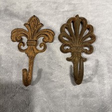Set Of 2 Cast Iron Coat Hooks