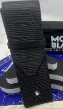 Montblanc 4810 leather 2-pen black pouch 1309...