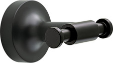 Voisin 1-Pack Towel Hooks Matte Black Wall, Double, Mounted for Robes 2-Prong