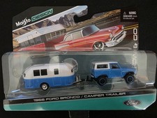 1966 Ford Bronco Camper Trailer 164 Blue 1966 Ford Bronco Camper Trailer 164 Blue