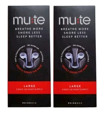 2 Rhinomed Mute Nasal Dilator 3 Pack Size Large New (2 PACK)
