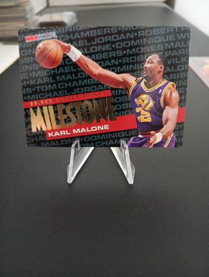 1995-96 NBA Hoops Karl Malone Milestone #212 Jazz FREE SHIPPING! SC032