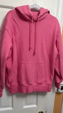 Tna Cozy Fleece Boyfriend Hoodie Neon Pink Size S Oversized Aritzia 