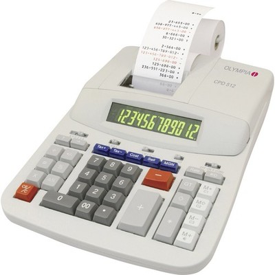 Olympia CPD 512  Druckender Tischrechner Beige Display (Stellen): 12 netzbetr...