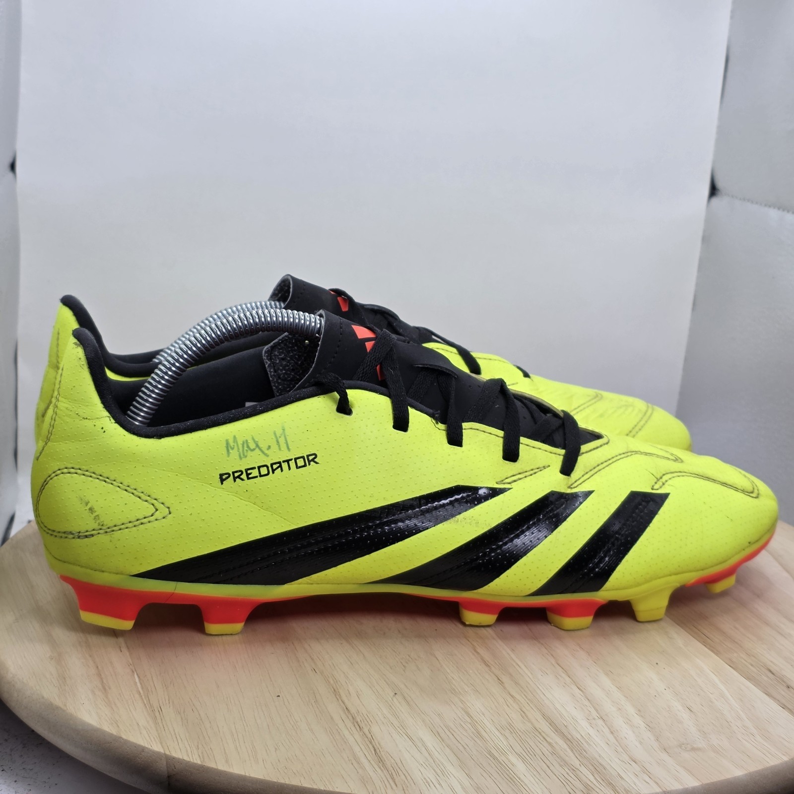 Men's Size 13 - Adidas Predator Club FxG Soccer Cleats IG7757 - Solar Yellow thumbnail 3