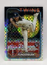 2024 Topps Chrome X-Fractor (RC) Kody Funderburk #297 Minnesota Twins