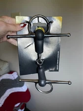 New Horse Rubber Full Cheek Bit Stainless Steel Snaffle 