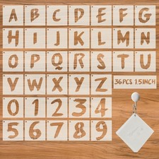 36Pcs Letter Stencils For Painting, Reusable Numbers  Alphabet Stencils,spray
