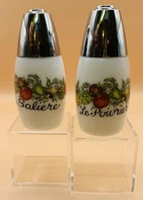 Corning Spice Of Life Westinghouse Gemco Salieri Poivrier Salt & Pepper Shakers