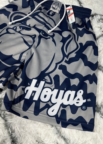 MITCHELL & NESS Georgetown Jumbotron 2.0 Sublimated Shorts Blue Mens M *NEW* $75 - Picture 4 of 8