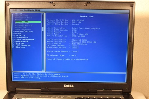 Dell D830 (2.0GHz/2GB/160GB/CDRW-DVD) WXGA, SERIAL Port, WINDOWS XP Pro OR 7 Pro - Picture 14 of 23