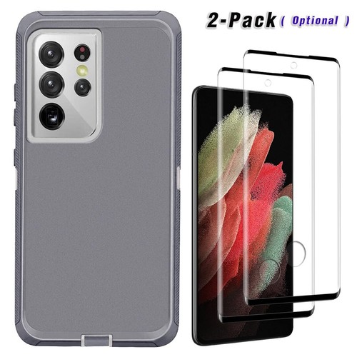 Für Samsung Galaxy S21/S21+/Ultra 5G Robuste Hard Case Hülle mit Hartglas - Bild 19 von 54